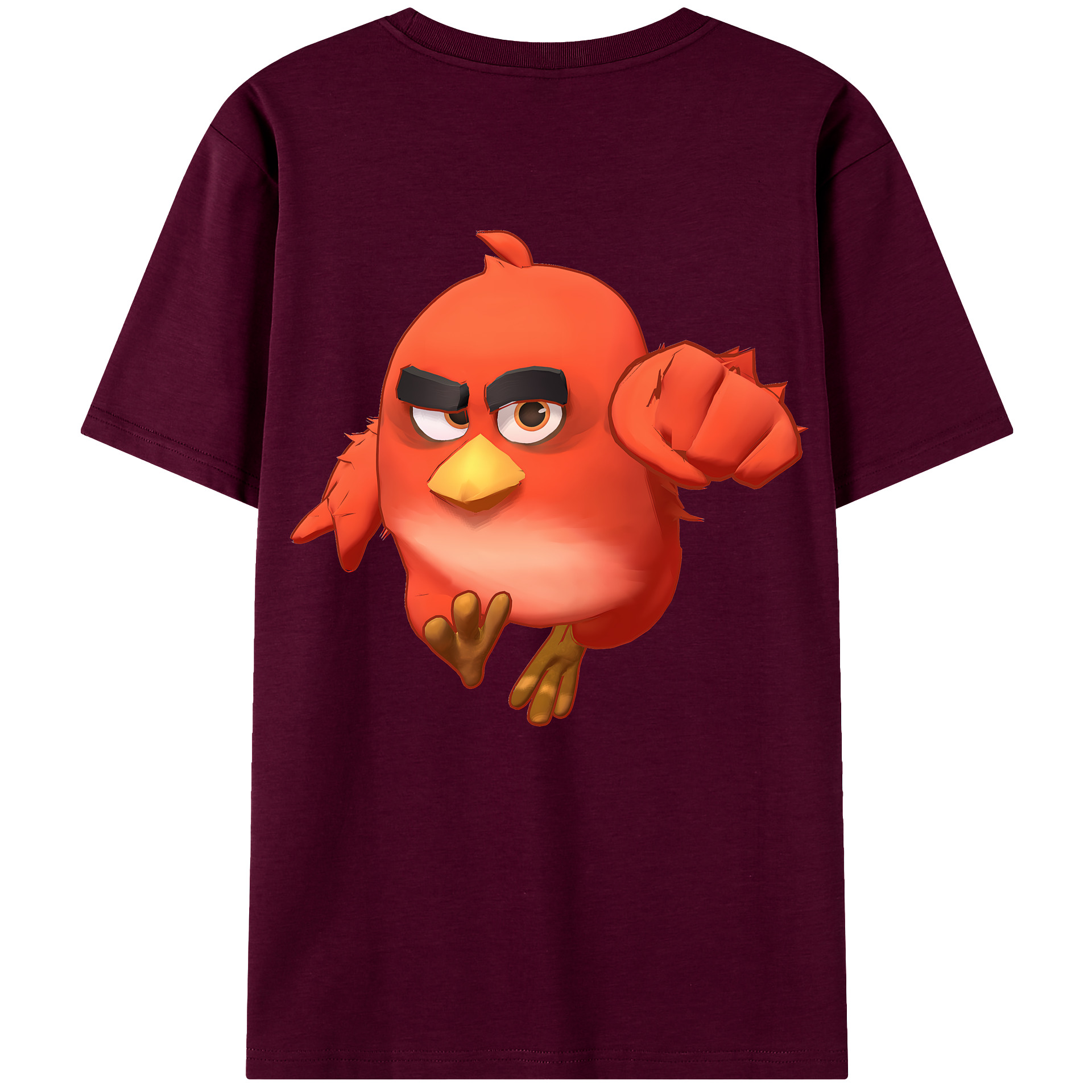 （画像用） Angry Birds アングリーバード レディース半袖Tシャツ(バックプリント)